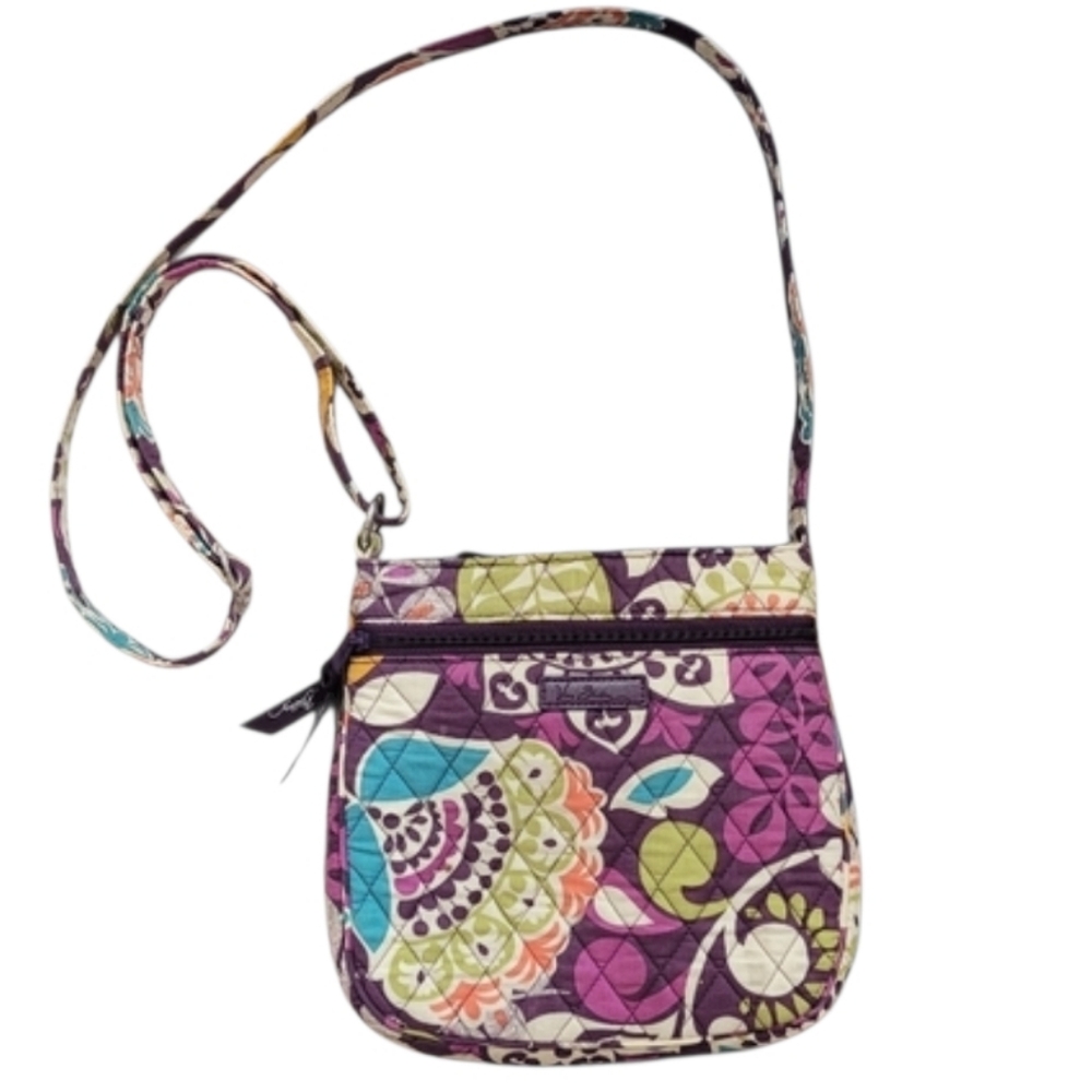 Vera Bradley Little Hipster Crossbody Purse In Plum Crazy